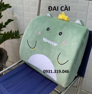 [HCM][ MẪU MỚI ] Gối Tựa Lưng Văn Phòng CAO SU NON VỎ THÁO RỜI Hoạt Hình SBK109