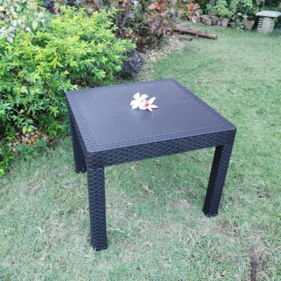 MODERN RATTAN PLASTIC TABLE/SQUARE TABLE /COFFEE TABLE STUDY TABLE /OUTDOOR TABLE/MONOBLOC TABLE/LAMESA (TABLE ONLY) DINING TABLE