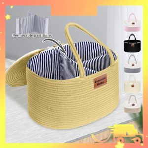 NEXASHOP Multi-Purpose Baby Diaper Toy Organizing Bag With Cover Large Capacity Storage Basket Soft Rotundity Zipper Storage Bag
