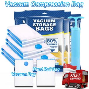 Vacuum Storage Bag Travel Reusable Vacum Seal Bag Luggage Space Saving Storage Bag Compression Bag 真空收纳袋