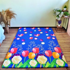 Kasur Busa ROYALFOAM Lipat Tebal Motif Elegan Premium Ukuran Jumbo karpet import