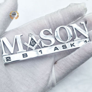 4inch Solid Metal MASON Ateng Car Emblem High Quality 3D Letter Pattern