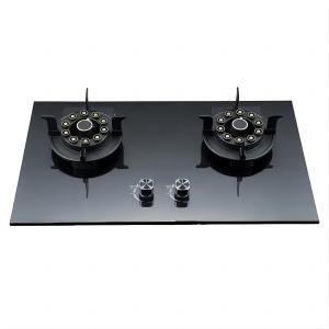 Flip Folding Double Burner Stainless Steel Gas Cooker Desktop Built-in Dual-Purpose Clamshell Gas Stove