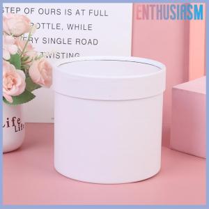 【Enthusiasm】🌟🌟【Hot Sale】🎈 กล่องกระดาษลายดอกไม้ทรงกลม1ชิ้นกล่องใส่ของขวัญกล่องของขวัญงานปาร์ตี้