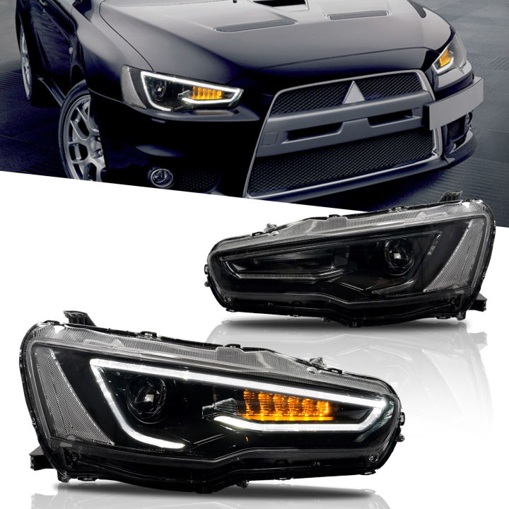Vland Headlights for Mitsubishi Lancer Evolution EVO X LED Headlight