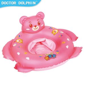Doctor Dolphin Cute Bear Inflatable Kids Swimming Ring Pelampung Budak Baby Float Boat Swim Ring Pelampung Murah Kanak