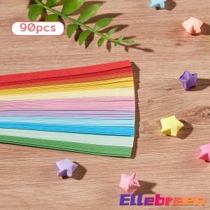 90/380/540Pcs Lucky Star Origami DIY Crafts Gift for Birthday Valentines Day Home decoration