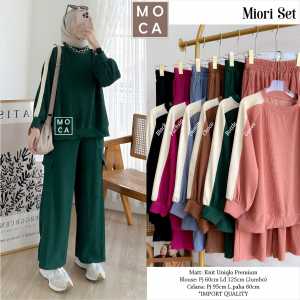 Setelan kasual miori set/ setelan wanita olahraga/ baju olahraga jumbo LD 125/ baju santai wanita