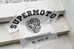 SMR APPAREL - Kaos Oversize Supermoto Cotton Combed 24s Pria & Wanita