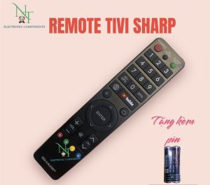 Remote Điều Khiển TV SHARP GB289WJSA 2T-C40AE1X/2T-C45AE1X/2T-C50AE1X Màu Đen Tặng Kèm Pin