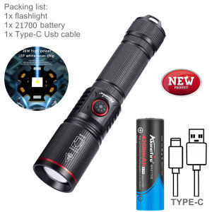 Alonefire SV96 20W Zoom Round Beam Light LED High Power Flashlight USB Rechargeable Torch Camping Outdoor Fishing Walking Lighting Lamp