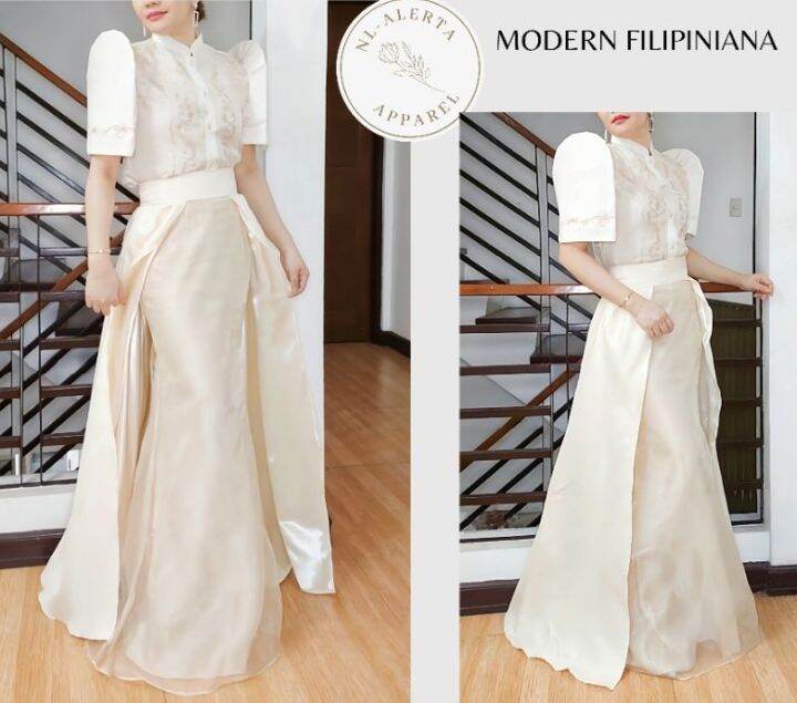 MODERN FILIPINIANA LADIES BARONG PURE EMMBROIDERED BARONG