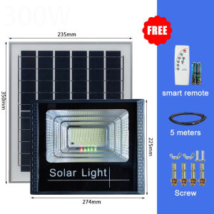 Original Solar Light Outdoor Waterproof 50000W Led Outdoor Flood Light White Light Solar Street Lights with Charging Indicator Spotlight for Street、Garden、Garage