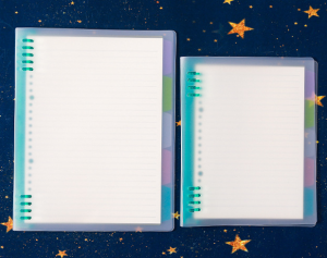 Memory98 แฟ้มสมุดสันห่วงเติมกระดาษรีฟิลได้ พร้อมกระดาษและที่คั่นหน้าพลาสติกในเซ็ต แฟ้มสันห่วงพลาสติกสีสันสดใส ขนาด A5 B5 มีหลายสีให้เลือก