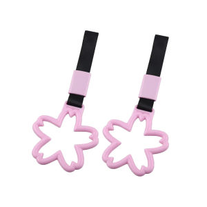 Sakura 1Pc Hand Grip Anti-Static Car Handle Strap JDM Pull Ring For Car Interior Decor