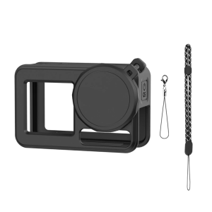 Camera Accessory Bundle for Action 5 Soft Silicone Case Secure Neck Straps AntiLoss Tethers and Lens Protectors