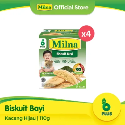 Milna Biskuit Bayi Kacang Hijau 110gr x4