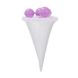 กรองเครื่องซักผ้าจับผมซักผ้าที่เก็บผมกระเป๋าตาข่ายลูกบอลการซักผ้าใช้ซ้ำได้