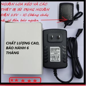 Nguồn Sạc Loa Kéo Adapter 9V 15V 2A 15V2A 15 V2A dùng cho loa kéo và các thiết bị điện 15V 9V