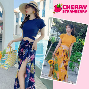 บีกินนีชุดเชต 3 ชิ้น แซบเวอร์ เสื้อ+กางเกง ชุดเซท ชุดเข้าเชท ชุดไปทะเล บีกินนีชุดเซ็ต