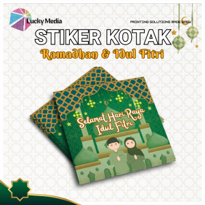 [10pcs] Stiker Idul Fitri Kotak Sticker Segel Hampers Lebaran Ramadhan Puasa Toples Eid Mubarak A
