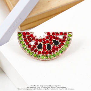 Livas Brooch Cute Watermelon🍉 Rhinestone Tembikai Kerongsang Pin Tudung Solidariti Lapel Pin Anamel Free Palestine 🍉