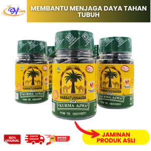 Habatussauda Cap Kurma Ajwa Suplemen Daya Tahan Tubuh Herbal 100 Kapsul