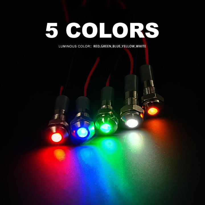 Small Indicator Led Array Vaneaims 6mm Metal Led Indicator Panel Mounting Small Lamp Red Blue ...