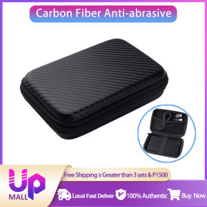 [Local Shipment]EVA Hard Disk Bag Personal Care Travel Portable Pouch Water Proof Power bank Storage for Digital Headset Phone Cable Case Organizer Earphone External Carry Cover PC EVA Anti-Pressure Accessory mobile Wallet 2.5 inch package Carbon for PC