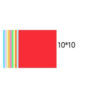 KAKA Supplies 10 Color Creative Decoration Double Sided For DIY Backdrop Wall Square Origami Handmade Paper Color Paper Hand-cut Paper