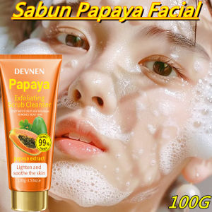 Sabun papaya facial foam brightening - Cleanser wajah Papaya Whitening Facial cleanser 100ML whitening facial cleanser Sabun Cuci Muka Pembersih Wajah & Pemutih Penghilang Jerawat Dan Komedo | Lazada Indonesia