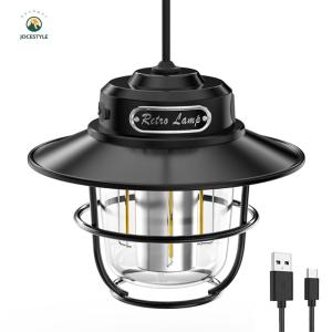 LovSpor❤ LED Portable Camping Light Stepless Dimming 200LM Atmosphere Lamp Type-C USB Rechargeable for Hiking Fishing Emergency
