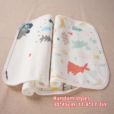 Organic Large Absorbent Washable Bedmat Baby Waterproof Crib Diaper Mat Big Reusable Bed Changing