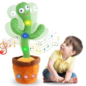 Dancing Talking Cactus Toy Kid Singing Mimicking Repeating Cactus Toy Baby Toddler Boy Girl Gift Recording Voice Interactive Fun2026