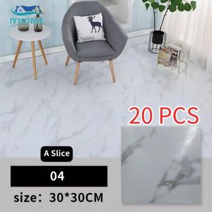 JYHOME Vinyl Tile Floor Stickers 3D Self-adhesive Waterproof Floor Stickers For Living Room Office Floors
