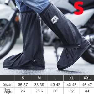 Authentic HuiHua Thickened Waterproof Shoes Cover for Rain Hard Pressed Texture Process Anti -Slip Rain Boots for Men and Women Outdoor Riding Motorcycle Cycling Walking Hiking Rain Shoe Cover 1 Year Warranty