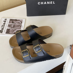 [Free Shipping] 2025 New Couple Slippers WomenS Summer Outdoor Thick-Soled Double-Strap Beach Retro Half-Slipper Sandals