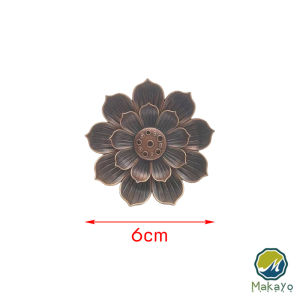 Makayo กระถางธูปอัลลอยด์ รูปทรงเป็นดอกไม้ สามารถใช้ได้ทั้งธูปขด และธูปก้าน Lotus censer