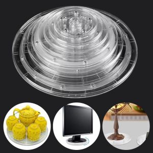 ART SUPPLIESX Transparent Acrylic Turntable 360 Rotating Round Base Transparent Round Base  Multifunctional Turn Table Lazy Susan Jewelry Decor