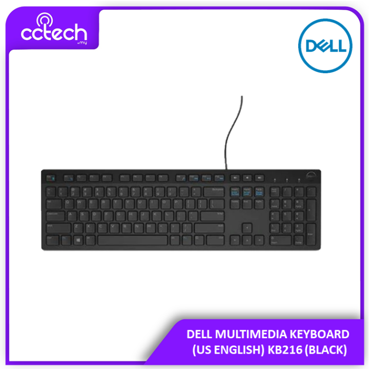 Dell Multimedia Keyboard Us English Kb216 Black Lazada 0736