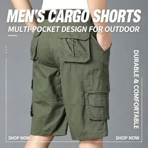 Big Size Men Oversize Cargo Shorts Summer Outdoor Essentials Male Streetwear Fashion Solid Vintage Casual Sport Short Pants 442026