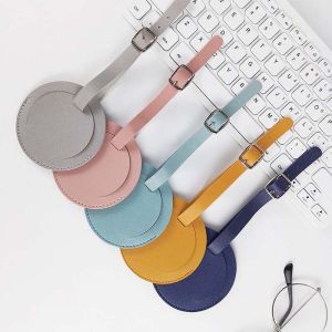 DYJKOUG Portable Colorful Suitcase Address Handbag Label Round Luggage Tag Holiday Travel Travel Accessories Airplane Suitcase Tag Boarding Pass Luggage Tag