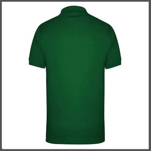 SOFTEX DARK GREEN POLO SHIRT AND ROUND NECK TSHIRT Plain Unisex