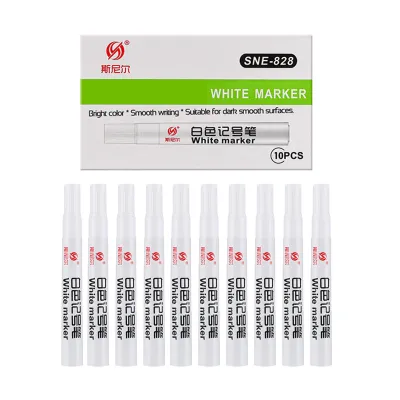 White Marker Oily Permanent Pen Aterproof White Stationery Pen Permanent Marker Marker Pen Permanent Paint Marker Pen