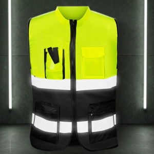 High Visibility Vest Waistcoat Safety with Reflective Strips Construction Vest for Men Women Universal Size