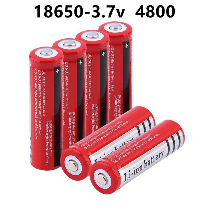 18650 Lithium Battery 3.7 V Volt 4800mah BRC 18650 Rechargeable Battery