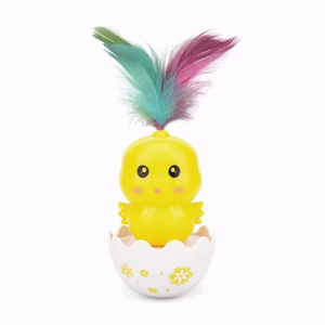 Cat Toys Interactive Cat Toy Funny Exercise Cat Kitten Tumbler Fast Moving Automated Fun Pet Toy With Feather