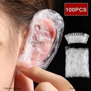 [COD] Fashion Change 100pcs Disposable Earmuff Stransparent Waterproof Earmuffs Hair Dye Perm Color Plastic Earmuffs
