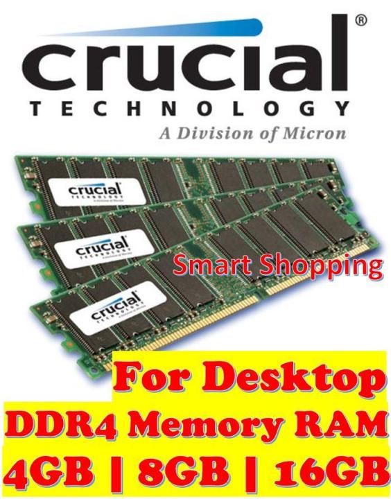 Crucial 8GB GB DDR4 2666MHz CL19 Non-ECC DIMM