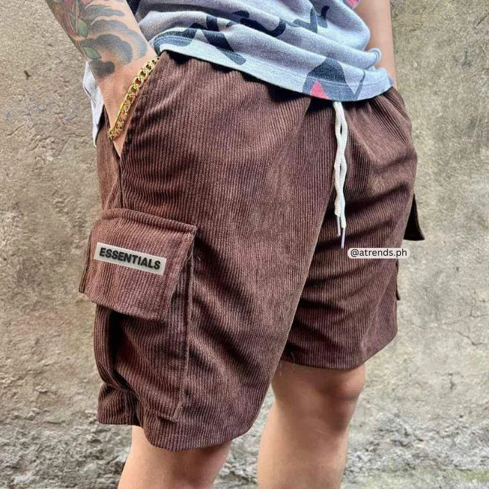 Corduroy store cargo shorts